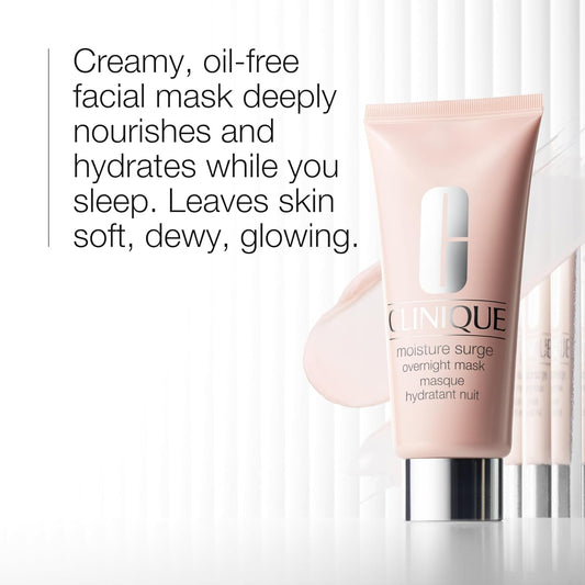Clinique Moisture Surge Oil Free Overnight Face Mask | Hydrating + Plumping, 3.4 Fl Oz