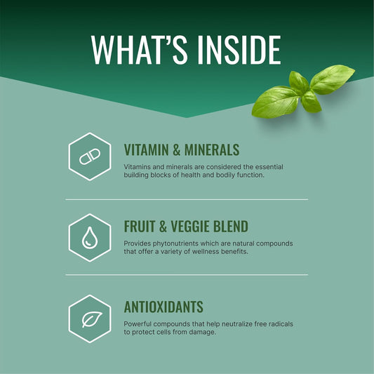 Approved Science Multi-Vitamin - With Full-Spectrum B-Vitamins, Green Tea, Lutein, Lycopene, Zeaxanthin, Bioperine - 60 Capsules - 1 Month Supply