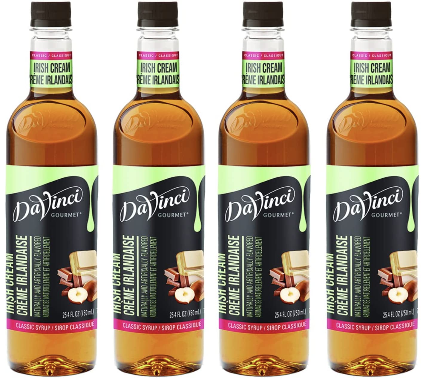 DaVinci Gourmet Classic Irish Cream Syrup, 25.4 Fluid Ounce (Pack of 4) : Grocery & Gourmet Food