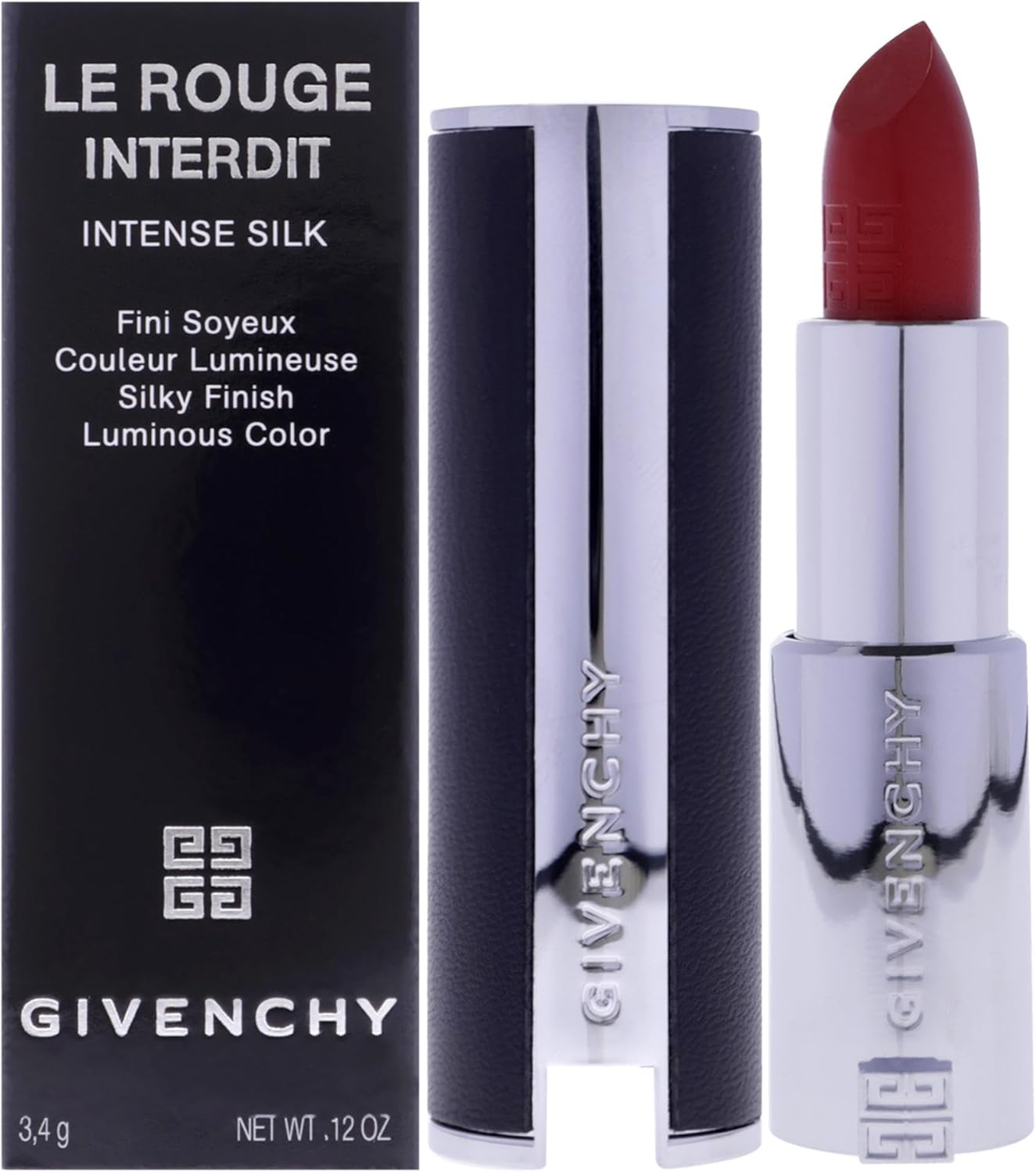 Le Rouge Interdit Intense Silk Lipstick - N306 Carmin Escarpin By Givenchy For Women - 0.11 Oz Lipstick
