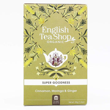English Tea Shop Organic Cinnamon/Moringa And Ginger - 20 Tea Bag Sachets, 35 G