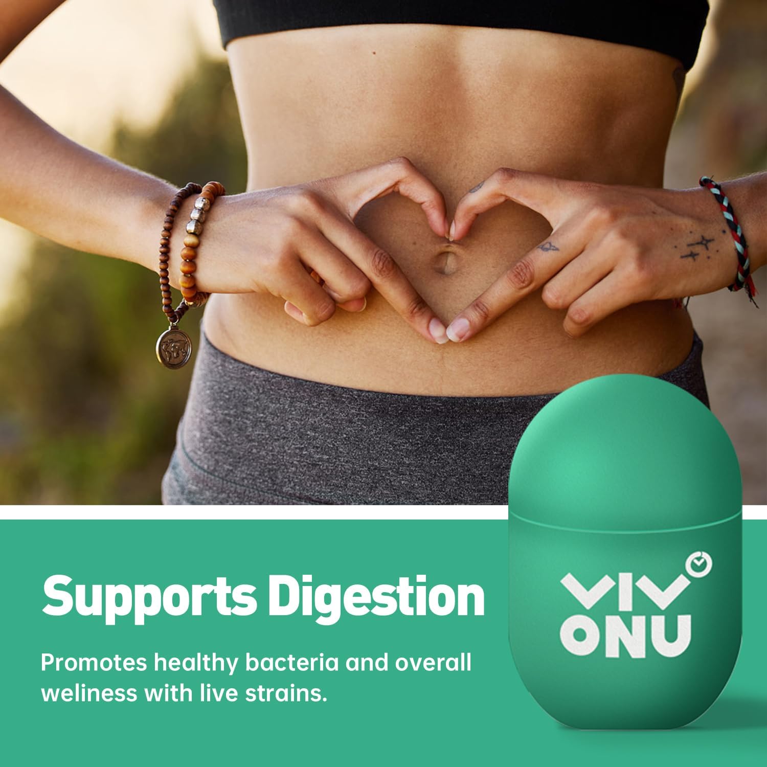 20 Bottles*0.7Oz Probiotics 40 Billion Cfu, Little Green Bottle Probiotics, Probiotics For Digestive Health (20 Count/1 Box)