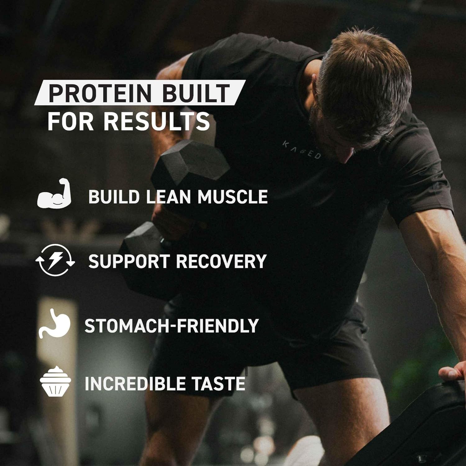 Kaged Whey Protein Isolate Powder, Vanilla, 100% Pure Low Lactose Whey, Post Workout Recovery Drink, Supports Muscle-Building, 25G Per Serving, Amazing Taste And Easy Mix For Shakes, 25 Serving : Health & Household