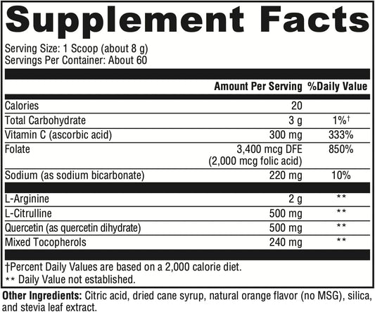 Xymogen Anginox - Nitric Oxide Support Powder With L-Arginine, L-Citru