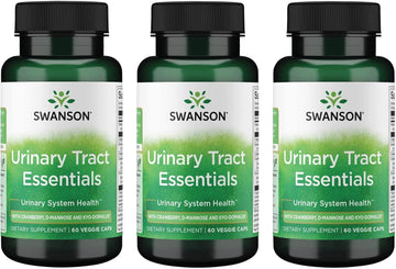 Swanson Urinary Tract Essentials 60 Veg Capsules (3 Pack)