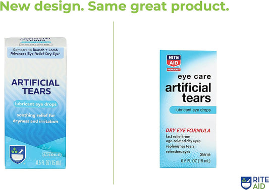Rite Aid Pharmacy Artificial Tears, Sterile, 0.5 Fl Oz (15 Ml)