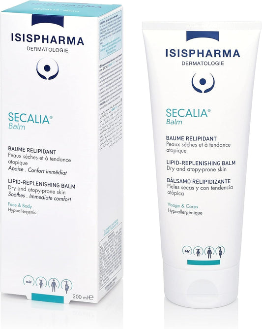 Isispharma Secalia Ato Balm 200 Ml - Body Lotion For Dry Skin With An Atopic Tendency - Reduces The Frequency And Intensity Of Itching - Body Lotion Lipid-Replenishing Fluid Balm - Made In France
