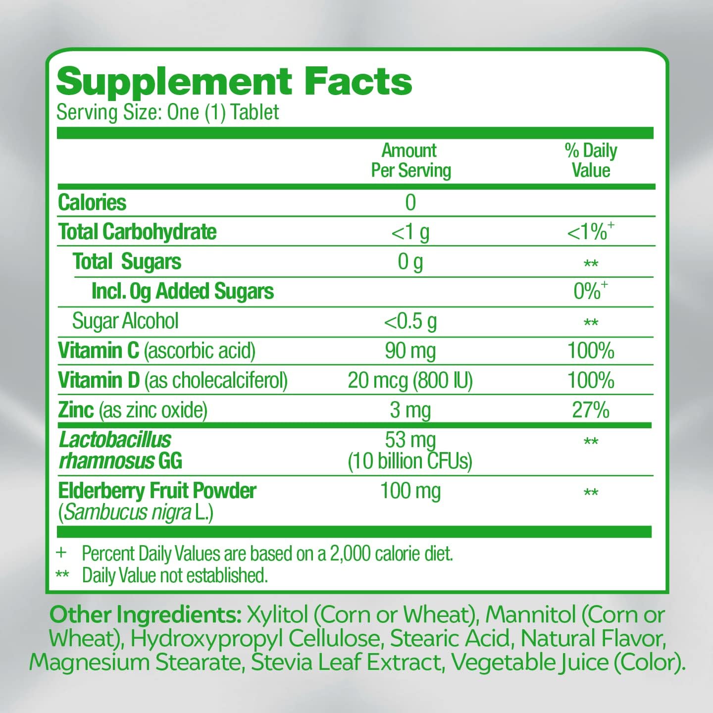 Culturelle Immune Defense Daily Probiotic for Women & Men - 28 Count, Mixed Berry Chewables with 4-in-1 Immune Support. Probiotic Vitamin C, Vitamin D, and Zinc Plus Elderberry