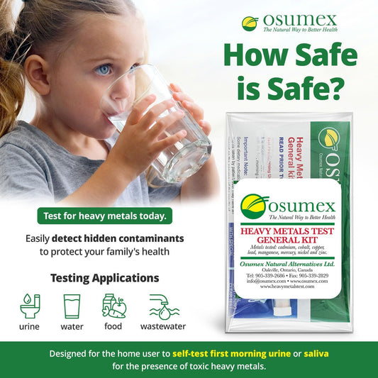 Heavy Metal Test General Kit For Humans 5 Pack - 8 Range Heavy Metal Urine Test Kits, Metal Testing Kit, Heavy Metal Testing Kit, Urine Metal Tester Heavy Metal Detection, Heavy Metals Test Kit