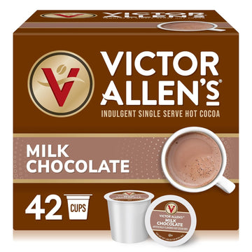 Victor Allen'S Coffee Milk Chocolate Flavored Hot Cocoa Mix, 42 Count, Single Serve K-Cup Pods For Keurig K-Cup Brewers