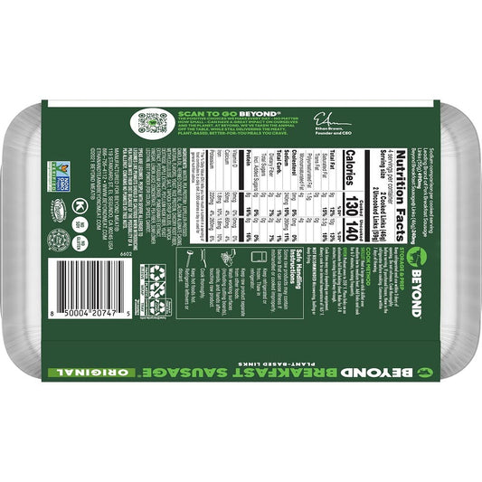 Beyond Breakfast Sausage Plant-Based Links, Original, 8.3 Oz