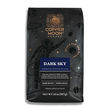 Copper Moon Dark Roast Whole Bean Coffee, Dark Sky Blend, 2 Lb