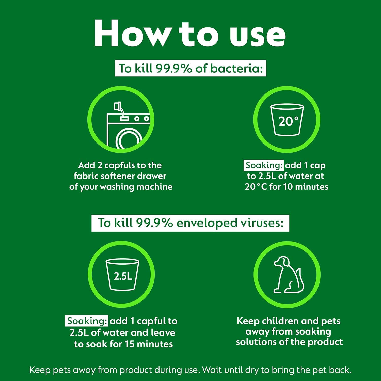 Dettol Homes With Pets Laundry Sanitiser, Fresh Breeze, 750ml (6 x 750ml, Total 4.5L), Eliminates Pet Odours, Cleanser & Disinfectant, Liquid Detergent, Kills 99.9 Percent of Germs,Packaging may vary : Amazon.co.uk: Grocery