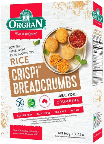 Orgran Gluten Free All Purpose Rice Breadcrumbs 300 G