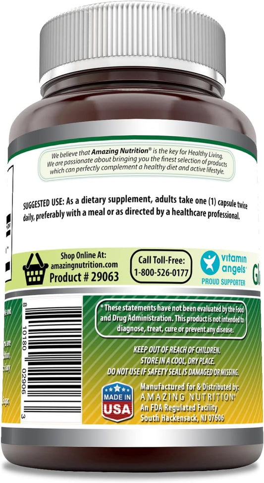 Amazing Formulas Glucosamine Sulfate 1000 Mg Capsules Supplement | Non-Gmo | Gluten Free | Made In Usa (Unflavored)