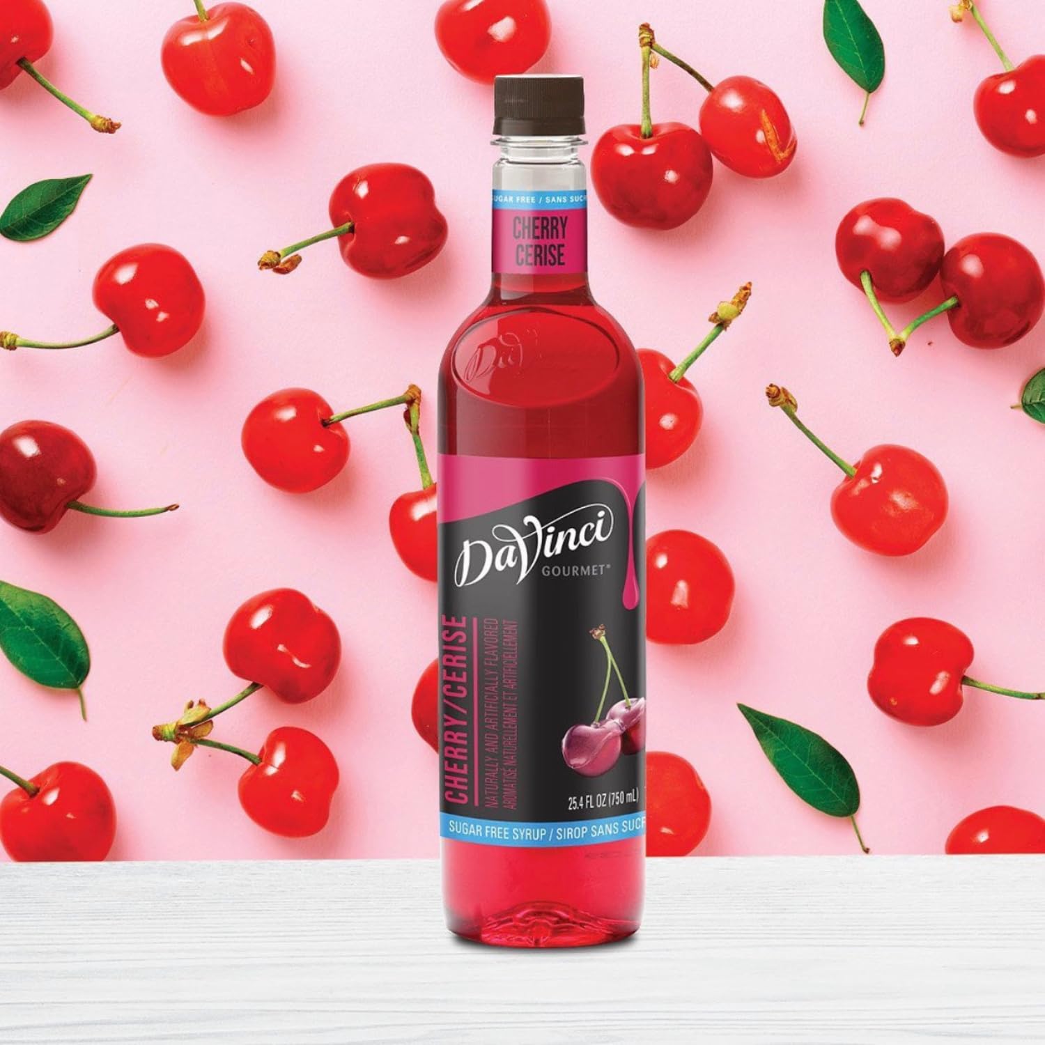 DaVinci Gourmet Sugar Free Syrup Bundle with Sugar Free Cherry, Sugar Free Peach, and Sugar Free Strawberry Flavors 25.4 Fl Oz - Includes 3 Syrup Pumps : Grocery & Gourmet Food