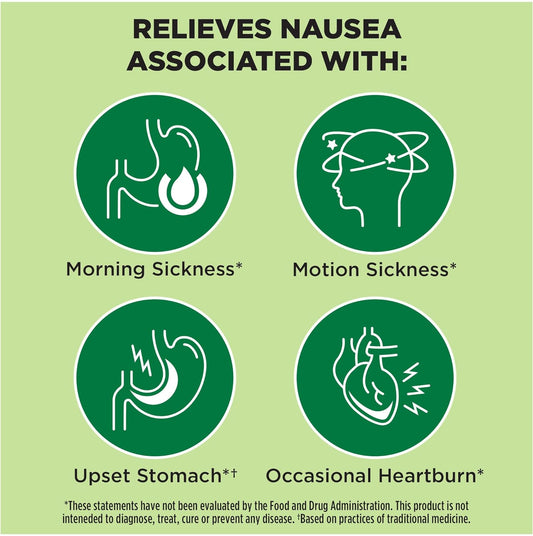 Dramamine Ginger Chews, Nausea Relief Soft Chews Lemon-Honey-Ginger, 40 Count