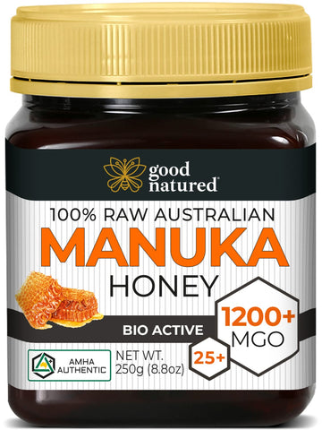 Raw Manuka Honey Mgo 1200+ - Highest-Strength Honey Manuka - Pure Manuka Honey - 250G - 8.8 Oz - Good Natured