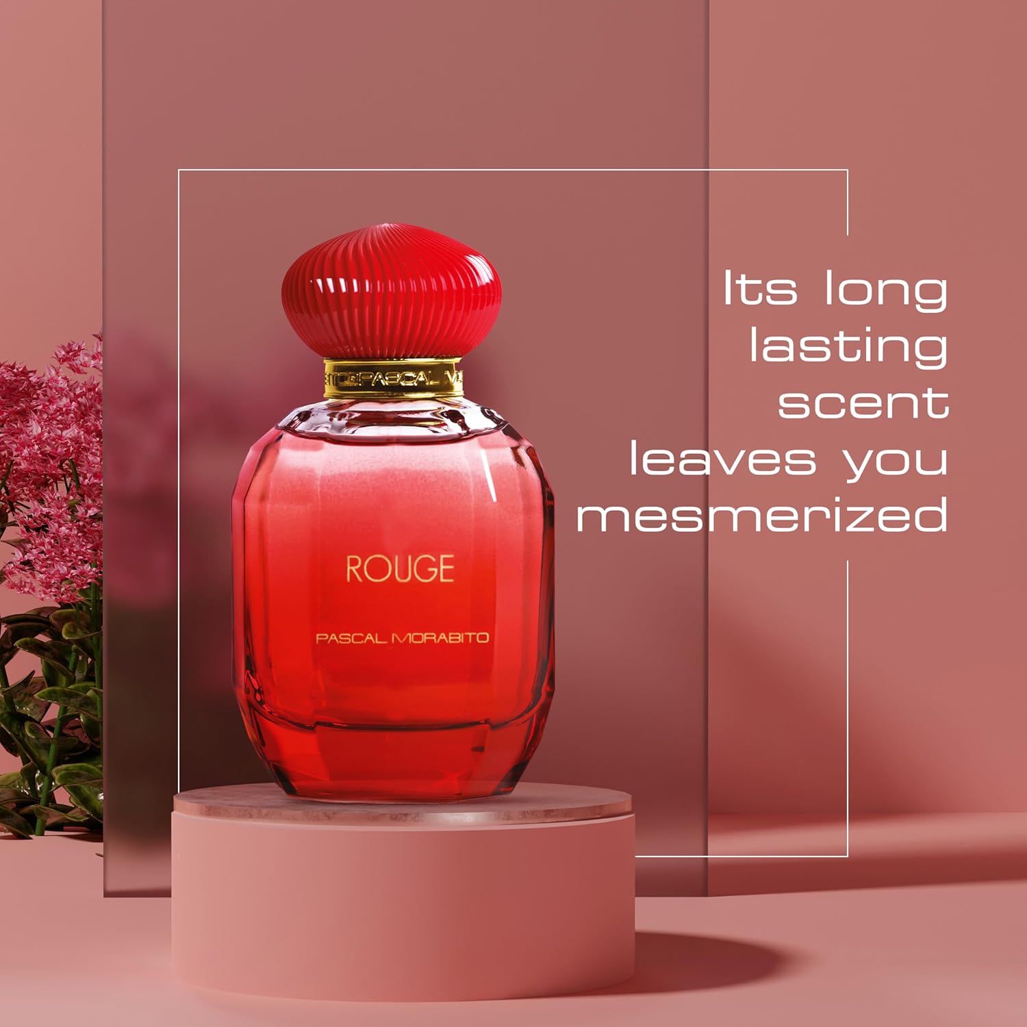 Pascal Morabito - Rouge - Eau De Parfum - Perfume For Women - Floral Woody Mist - Long Lasting Fragrance Spray For Her With Notes Of Jasmine, Saffron, Ambergris & Cedar - 3.4 Oz : Beauty & Personal Care