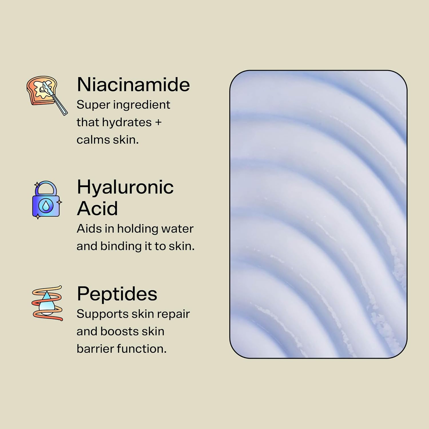 Bubble Skincare Water Slide Hyaluronic Acid Serum - Hydrating Face Serum For Skin Barrier Repair - Helps Reduce Signs Of Redness & Revitalizes Dryness - Suitable For All Skin Types (30Ml) : Beauty & Personal Care