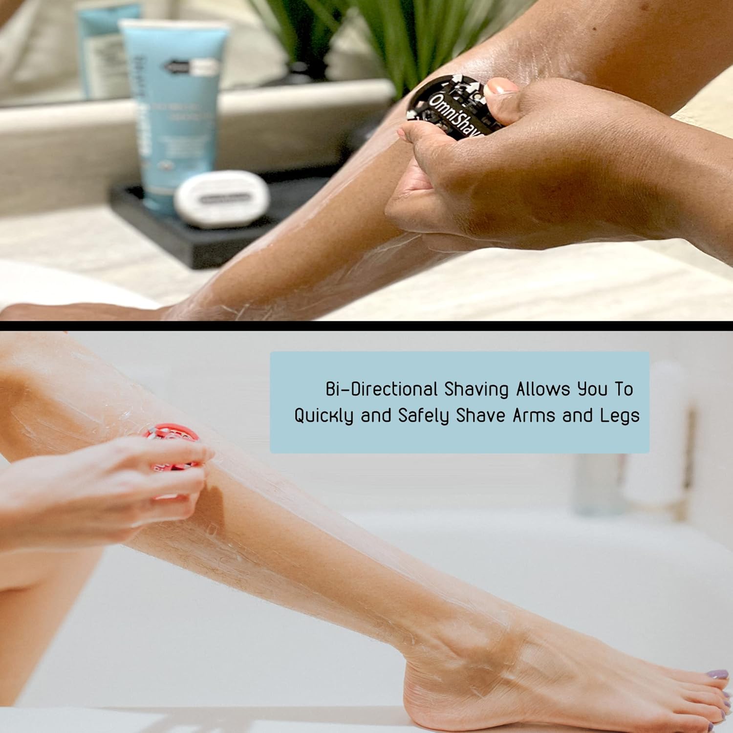 Premium Omnishaver With Cartridge Kit - The Fastest Way To Shave Head, Legs, Arms, Body|An Alternative To Disposable Shaving Razors Self Cleans & Strops During Use With Durable Blade|Bald Head Shaver : Beauty & Personal Care