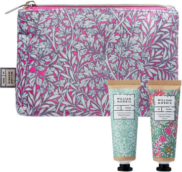 William Morris At Home Hand Care Bag, Bergamot & Vetiver, 2 X 30Ml
