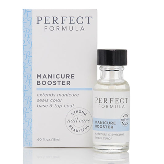 Perfect Formula Manicure Booster - Base And Top Coat Nail Strengthener, Keratin Treatment - Strengthener For Damaged Nails - Made In The Usa .60 Fl Oz
