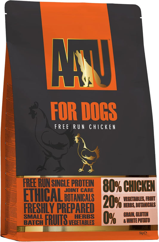 Aatu 80/20 Complete Dry Dog Food, Chicken 5Kg - Dry Food Alternaitve To Raw Feeding, High Protein. No Nasties, No Fillers27259.0