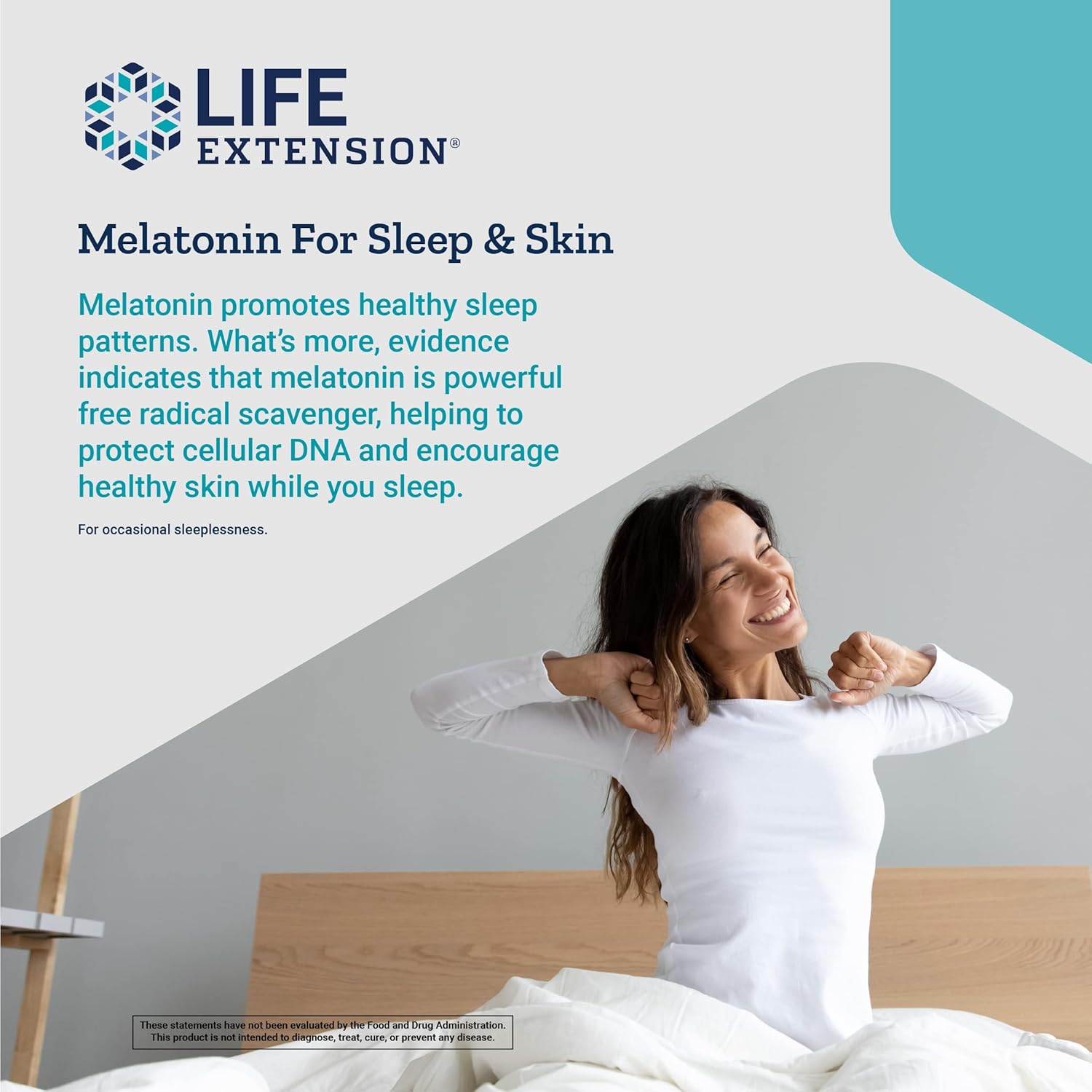 Life Extension Enhanced Sleep with Melatonin - Melatonin Sleep Supplement for Restful Sleep and Healthy Skin & More – Gluten-Free, Non-GMO, Vegetarian – 30 Capsules : Health & Household