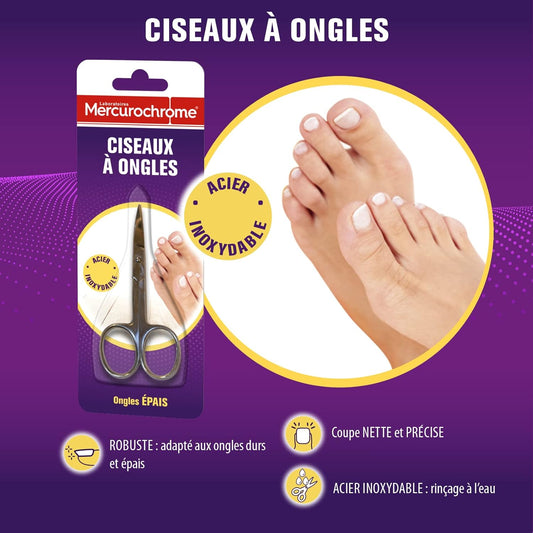 Mercurochrome Nail Scissors