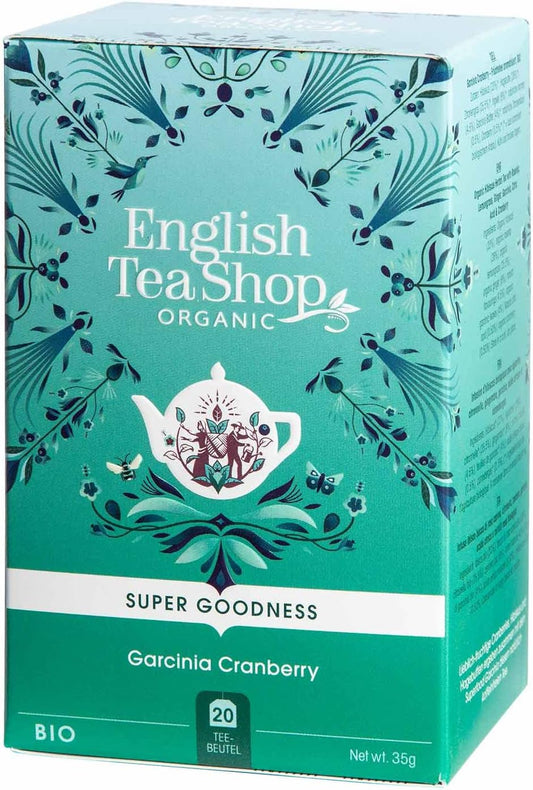 English Tea Shop Organic Cranberry, Hibiscus and Rosehip - 20 Tea Bag Sachets, 35 g : Amazon.co.uk: Grocery