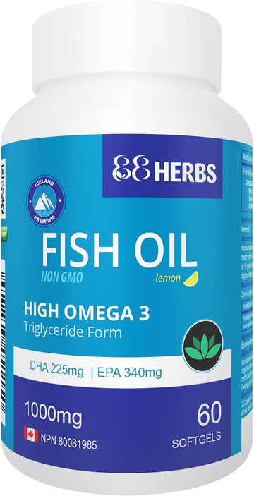 Premium Fish Oil | High Omega 3 | Non GMO