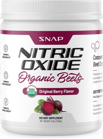 Snap Supplements Usda Organic Beet Root Powder Nitric Oxide Supplement