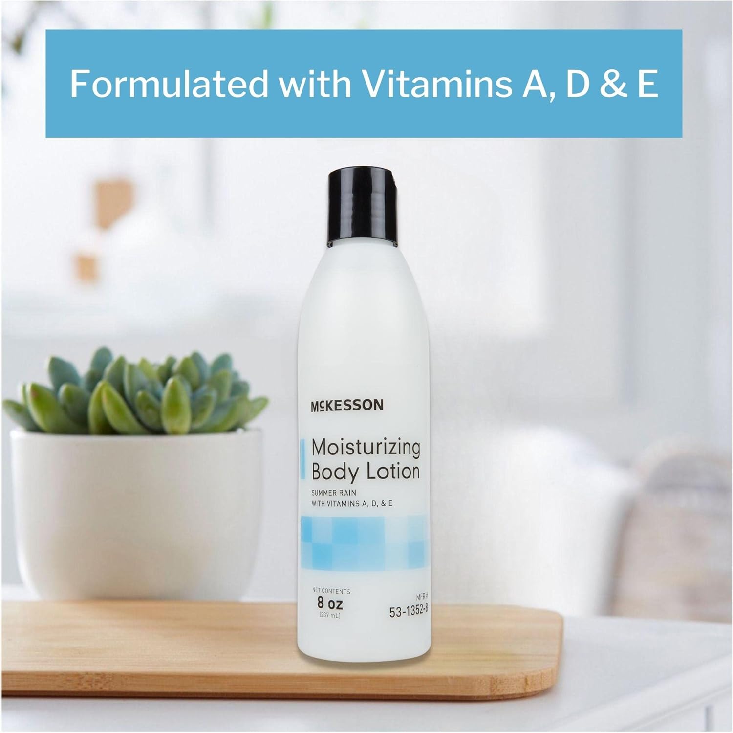 Mckesson Moisturizing Body Lotion With Vitamins A, D, E, Summer Rain Scent, 8 Oz, 1 Count : Beauty & Personal Care
