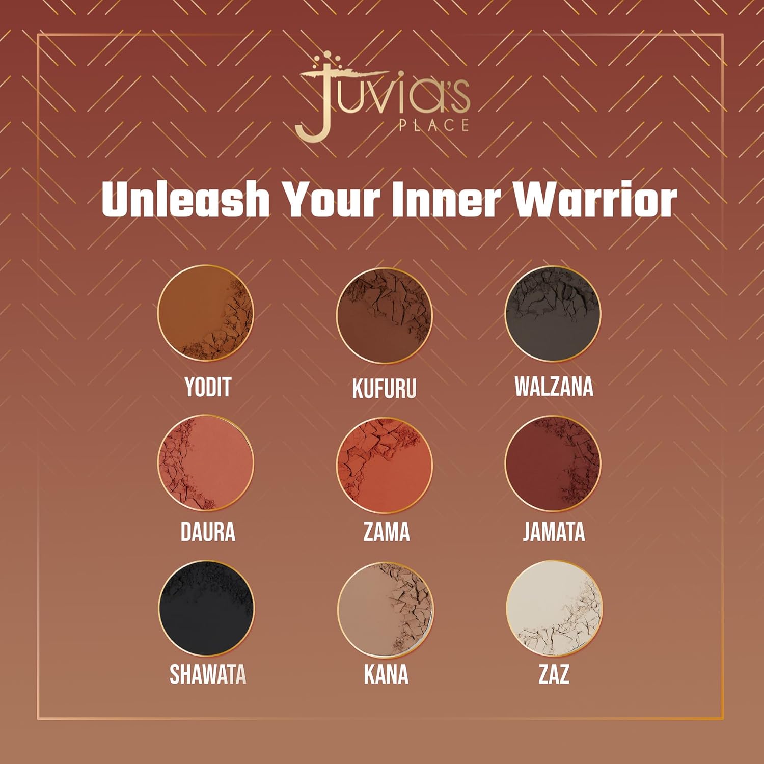 Juvia'S Place Palette The Warrior - Warm Golds, Browns & Bronzes, Shades Of 9, Warm And Neutral Palette, Pigmented Makeup Palette Eye Color & Shine : Beauty & Personal Care