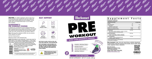Bluebonnet Nutrition Extreme Edge Pre Workout, Increases Nitric Oxide