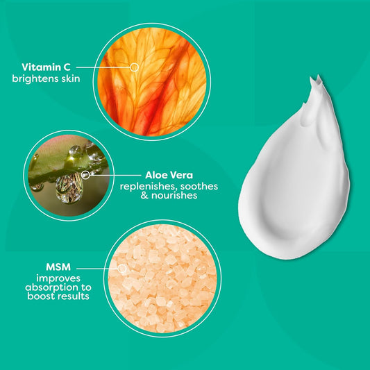 Truskin Vitamin C Face Moisturizer For Women – Brightening, Anti Aging, Hydrating, Skin Wrinkle Cream, Dark Spot Corrector – Vitamin B5, Vitamin E, Jojoba Oil, Aloe Vera & Green Tea, 4 Fl Oz