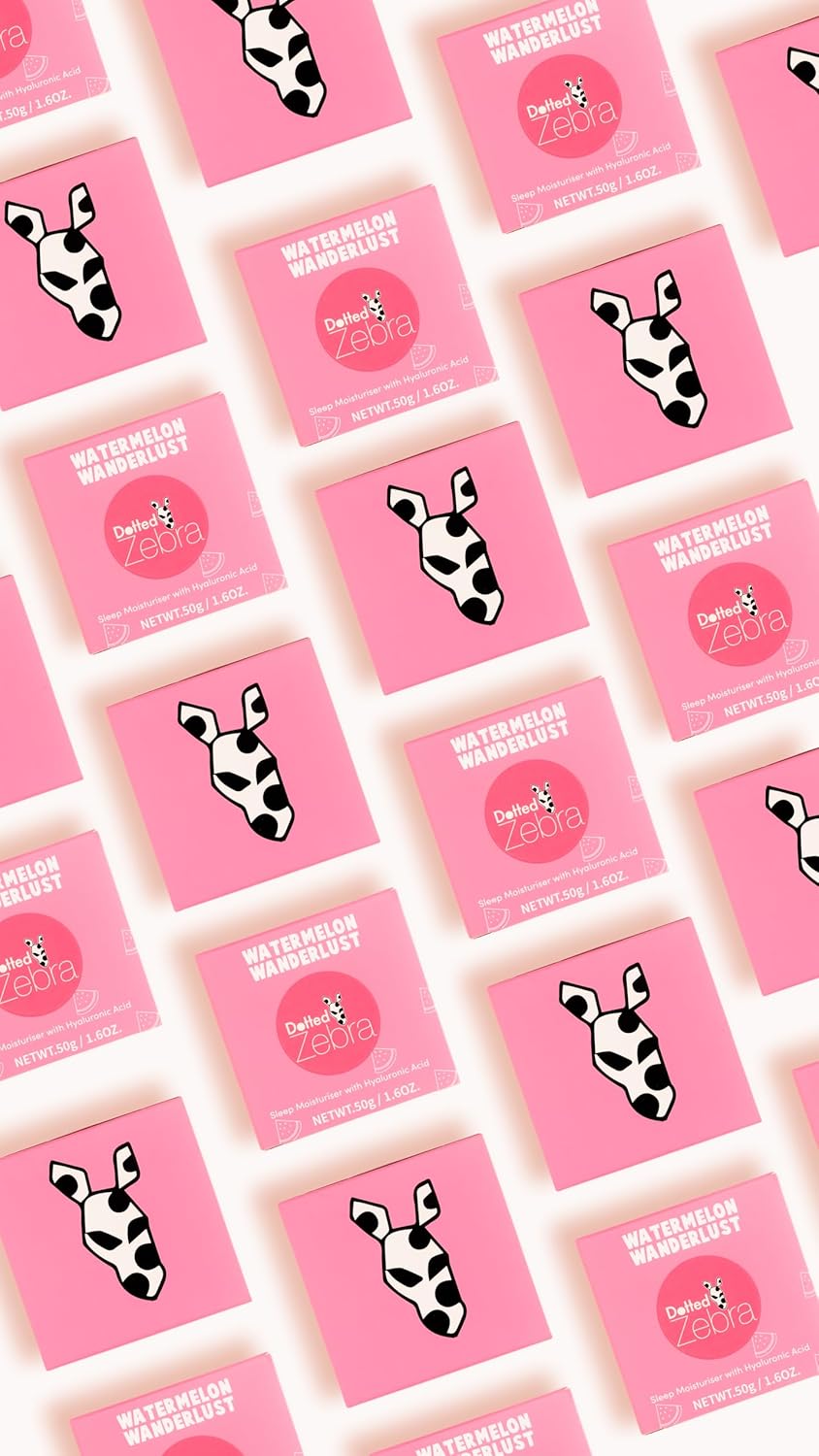 Dotted Zebra Watermelon Jelly Moisturising Mask, 1.6 Oz - Hydrating Face Moisturizer With Hyaluronic Acid And Vitamins - Face Mask For All Skin Types : Beauty & Personal Care