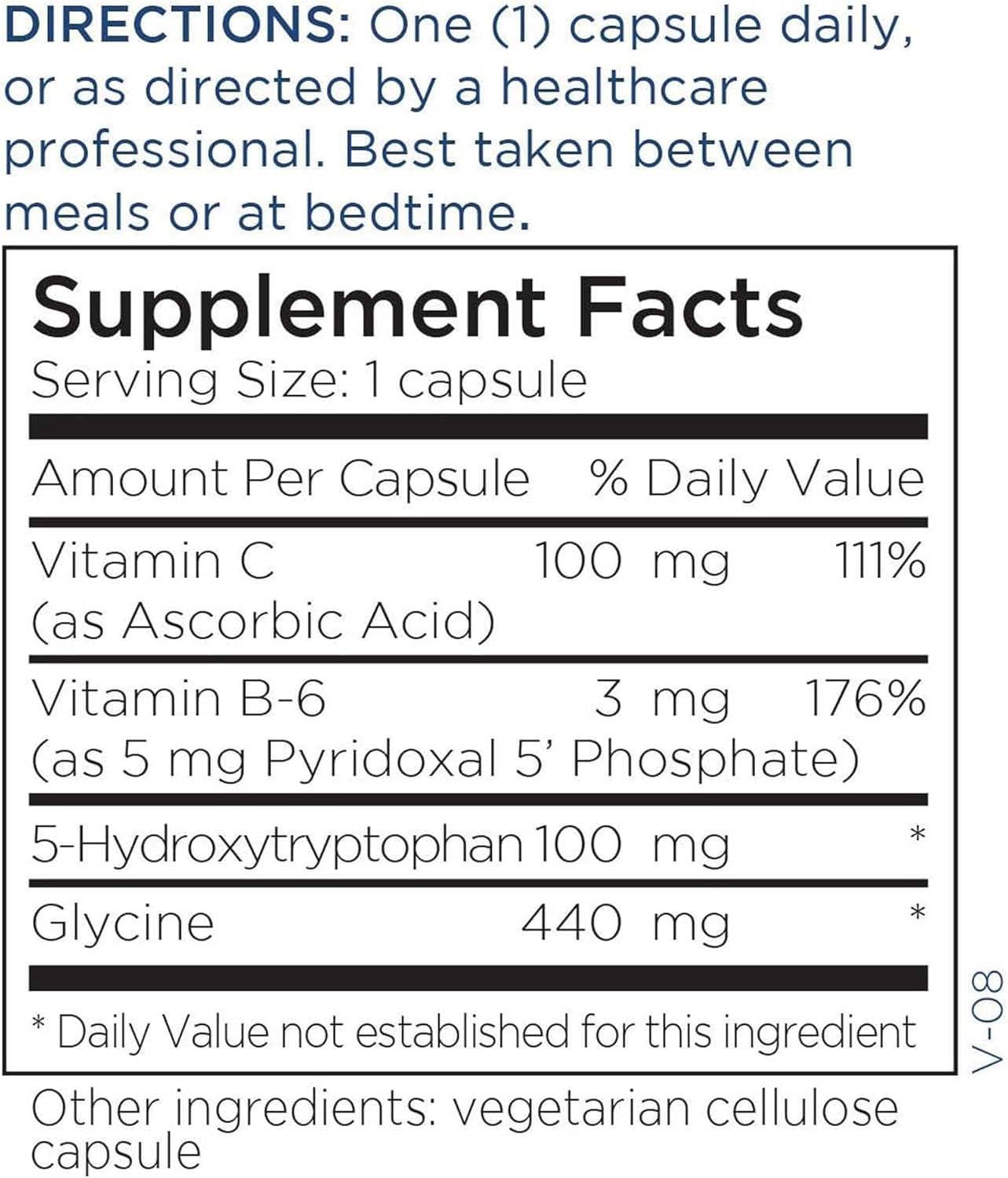 Metabolic Maintenance 5-Htp - 100Mg With Vitamin B6 (P-5-P) Mood, Calm + Sleep Support Supplement - Naturally Derived From Griffonia Seeds, No Gluten (120 Capsules) : Health & Household