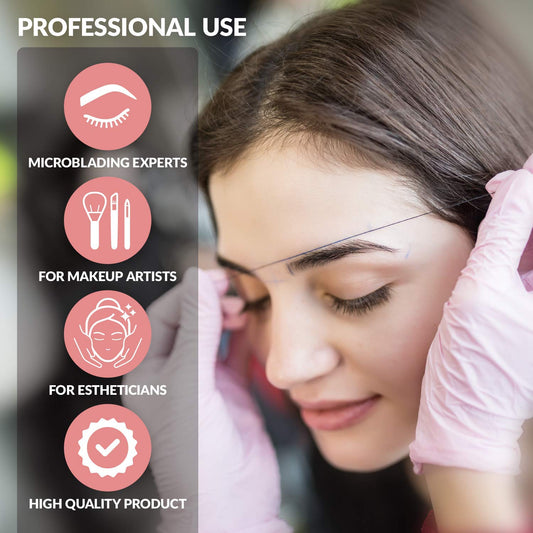 Microblading Supplies Pre-Inked Eyebrow Mapping String – 30 Meters - Ultra-Thin, Mess-Free Thread, Create A Crisp, Spot-On Brow Map Every Time – Hypoallergenic, Cosmetic Grade For Permanent Makeup