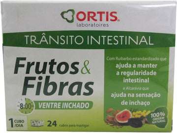 Ortis Fruits And Fibers Intestinal Transit Swollen Belly 24 Cubes