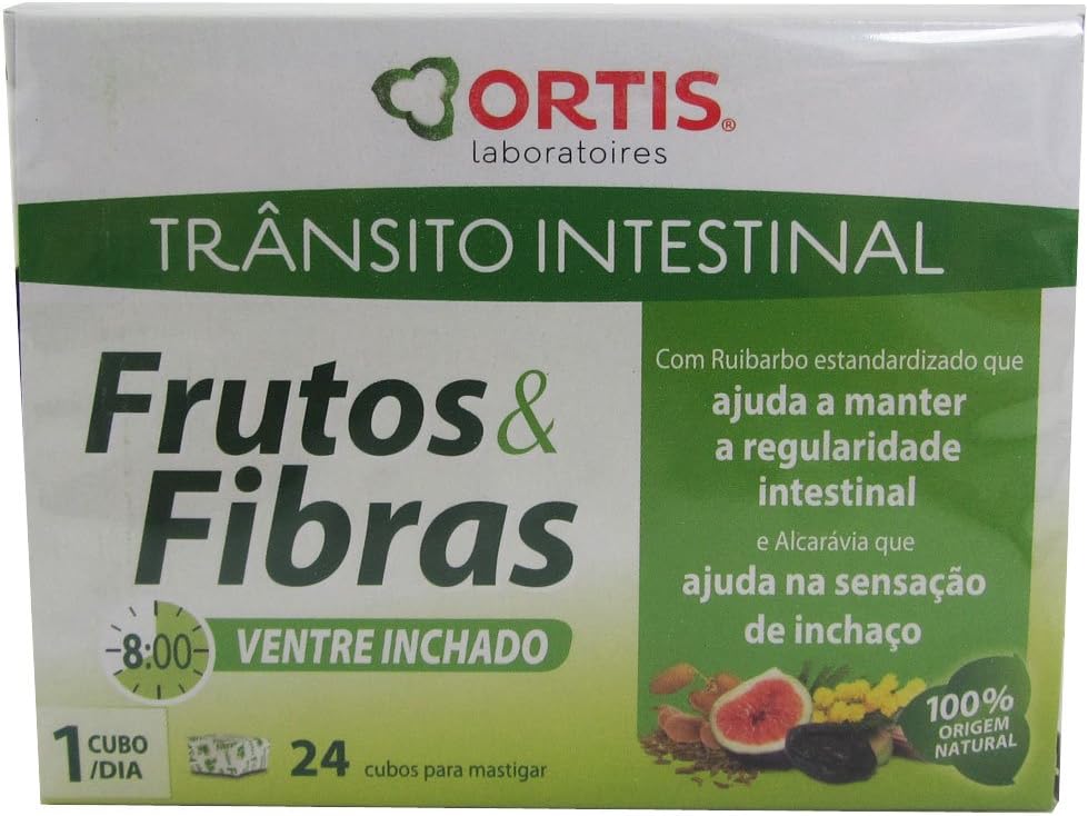 Ortis Fruits And Fibers Intestinal Transit Swollen Belly 24 Cubes