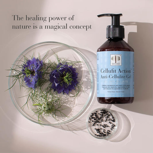 New Nordic Cellufit Action Anti-Cellulite Gel - Reduce Cellulite Appearance & Enhance Skin Elasticity & Smoothness - 250Ml