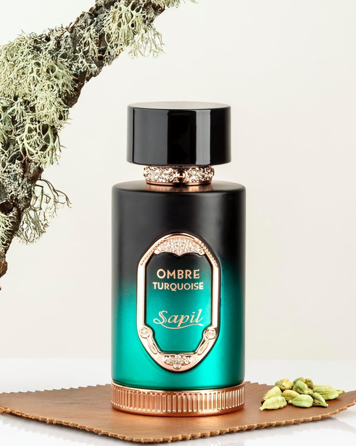 Sapil Ombre Turquoise Unisex Eau De Parfum - Spicy Cardamom, Leather & Moss Blend - Long-Lasting Earthy Aromatic Perfume - 3.38 Oz : Beauty & Personal Care