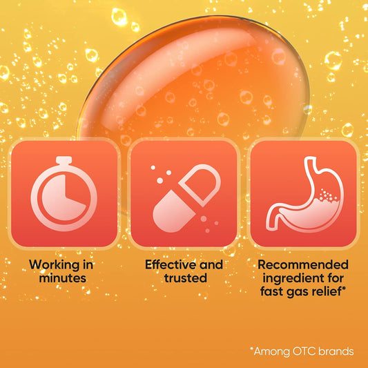 Gas Relief, Maximum Strength Simethicone 250Mg, 120 Softgels - Anti Flatulence Relieves Gas Fast, Bloating Aid, Stomach Discomfort, Fullness And Pressure Relief Pills