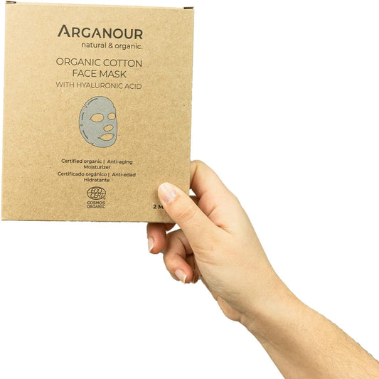 Organic Cotton Face Mask With Hylaruronic Acid