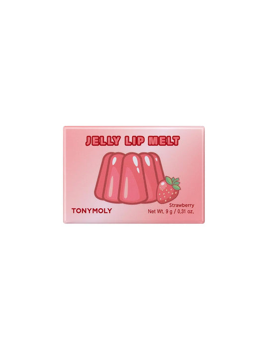 Tonymoly Jelly Lip Melt, Valentine Gifts, Moisturizing, Hydrating & Nourishing Lip Balm Treatment, Strawberry, 0.31 Oz