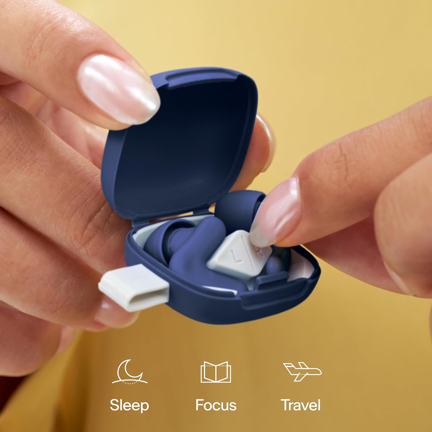 Alpine Silence Ear Plugs for Sleep, Focus & Travel - Comfortable, Travel Essential, Noise Cancelling Ear Plugs, V-Shape Snug Fit & Soft Oval Tips, 4 Sizes XS/S/M/L, Reusable Ear Plugs - Midnight Blue : Amazon.co.uk: Health & Personal Care