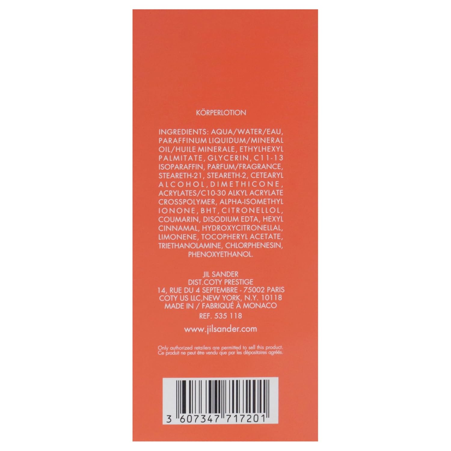 Jil Sander Eve Body Lotion Unisex 5 Oz : Beauty & Personal Care