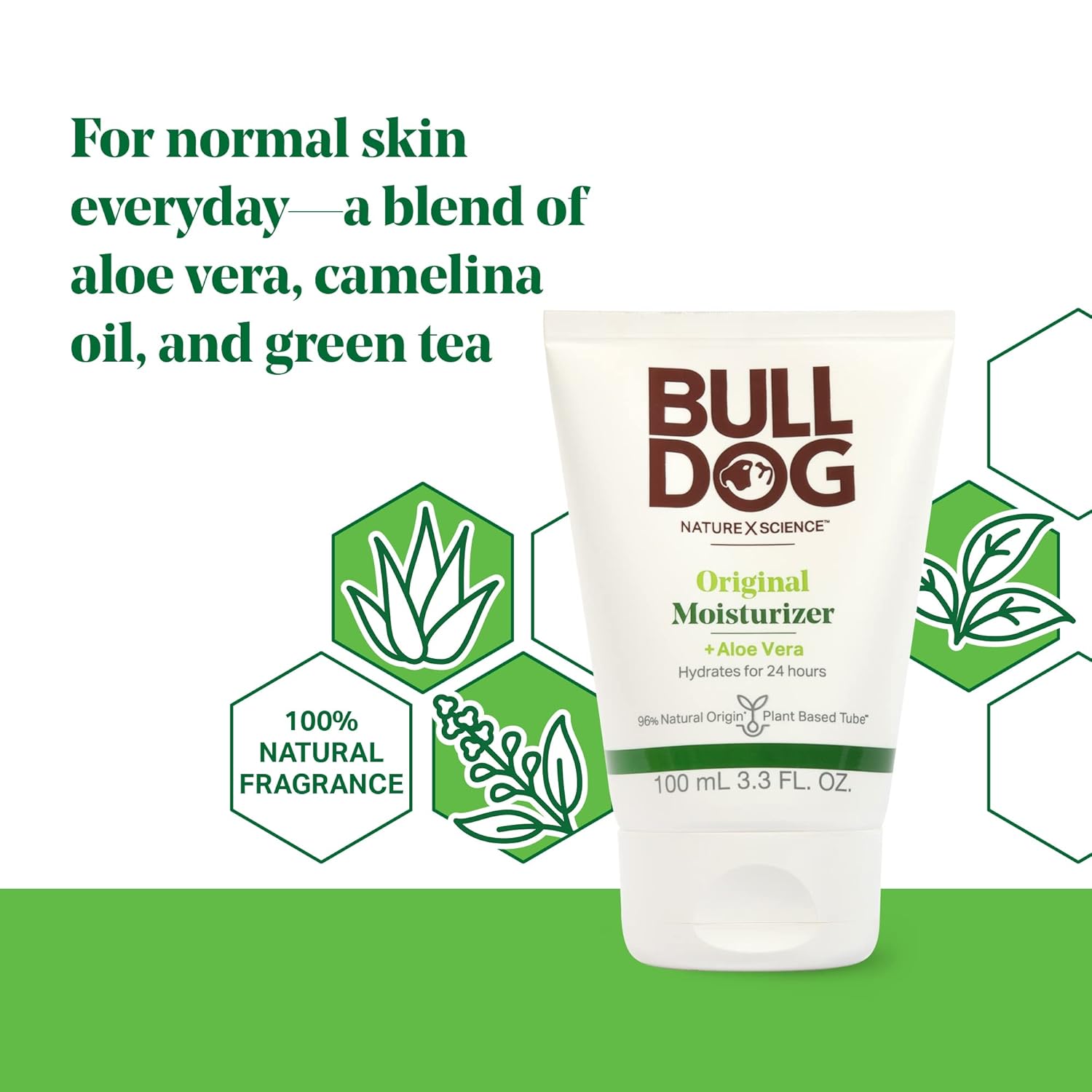 Bulldog Mens Skincare And Grooming Face Moisturizer Original, 3.3 Fluid Ounce : Beauty & Personal Care